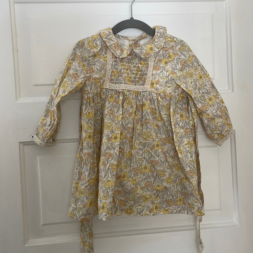 Yellow Floral Easter Dress